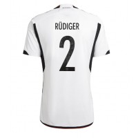 Koszulka piłkarska Niemcy Antonio Rudiger #2 Strój Domowy MŚ 2022 tanio Krótki Rękaw